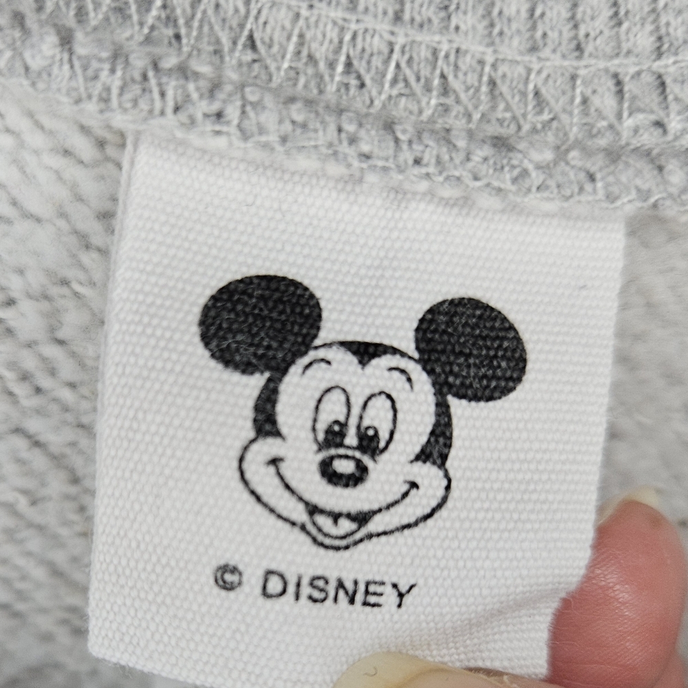 Disney Mickey Mouse Disneyland Heather Gray Raglan Sweatshirt - Picture 5 of 6